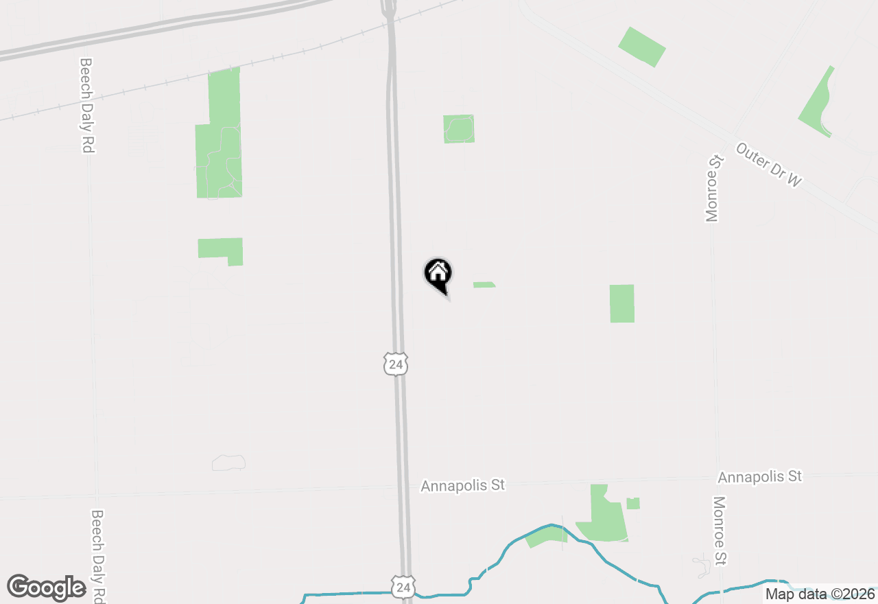 Map of 3536 Cornell Street, Dearborn, MI 48124