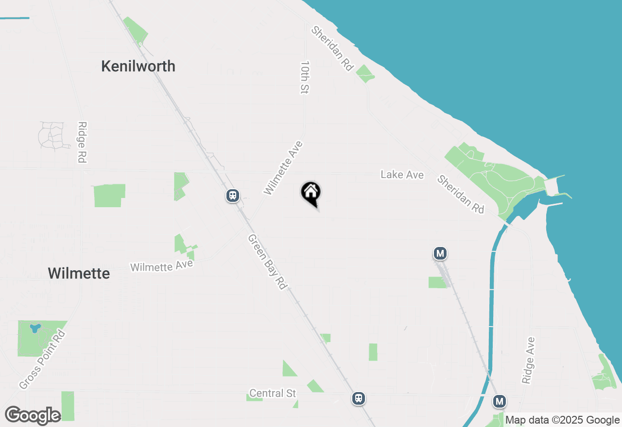 Map of 925 Central Avenue, Wilmette, IL 60091