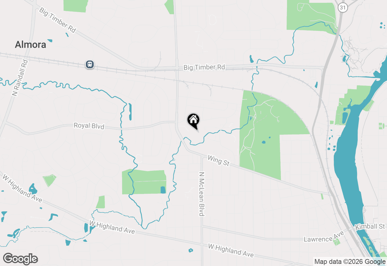 Map of 801 N Mclean Boulevard #206, Elgin, IL 60123