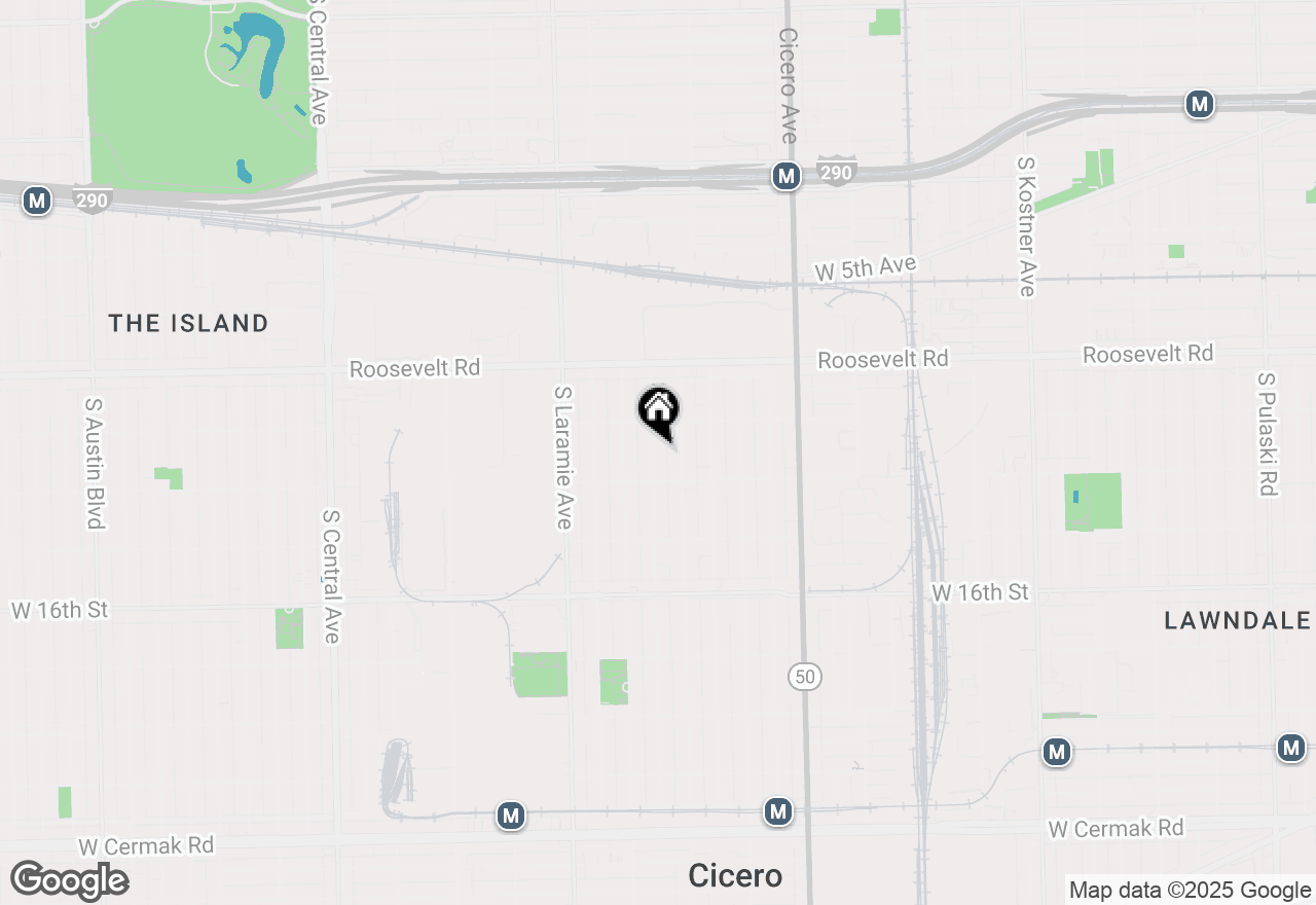 Map of 1325 S 50th Court, Cicero, IL 60804