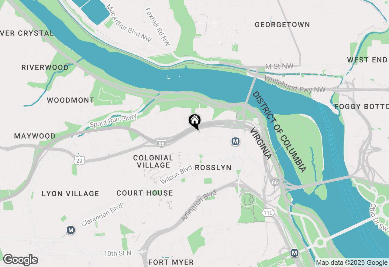 Map of 1633 N Colonial Terrace #411, Arlington, VA 22209