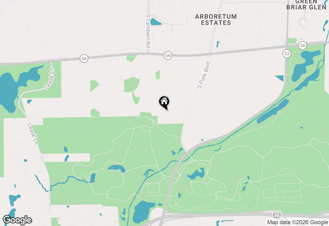 Map of 23W081 Red Oak Drive, Glen Ellyn, IL 60137