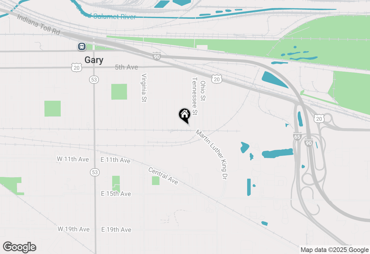 Map of 856 Kentucky Street, Gary, IN 46402