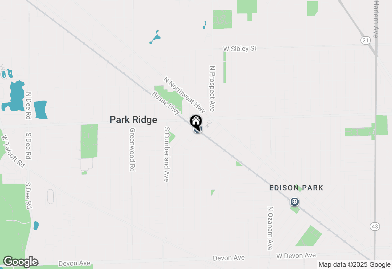 Map of 110 Main Street, Park Ridge, IL 60068