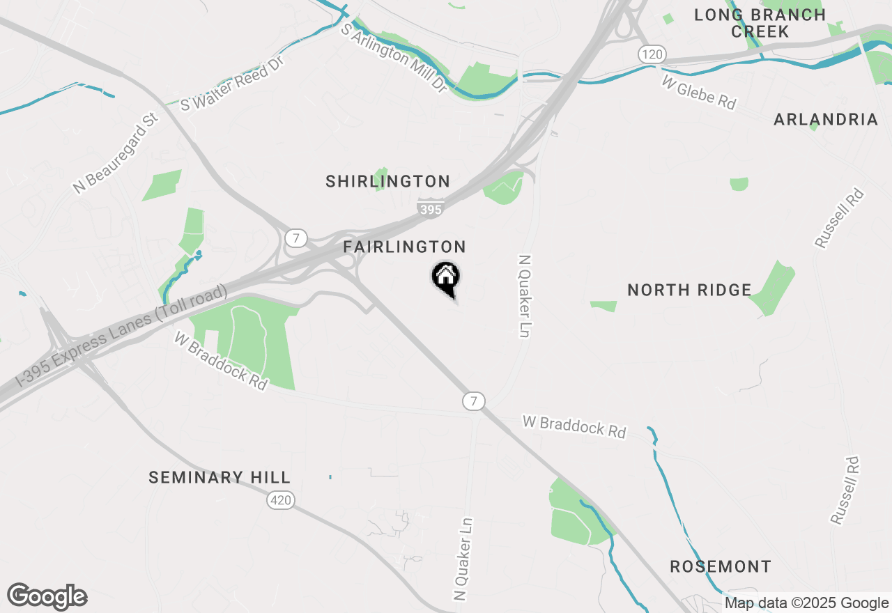 Map of 3472 S Utah Street #B1, Arlington, VA 22206