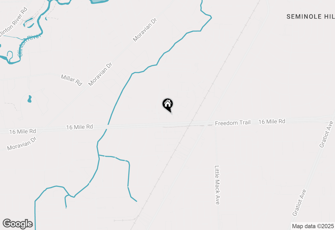 Map of 19960 Great Oaks Circle S, Clinton Township, MI 48036