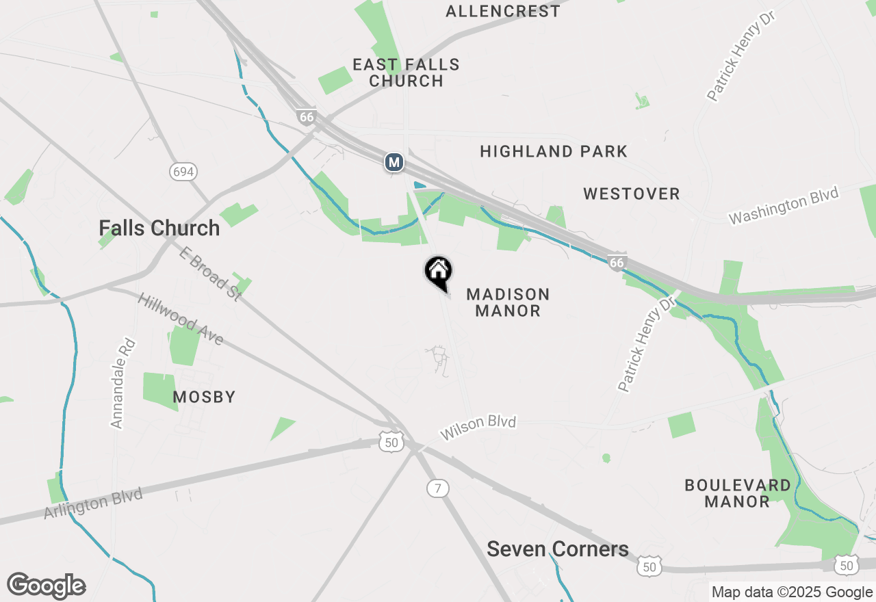 Map of 1008 N Roosevelt Street, Arlington, VA 22205