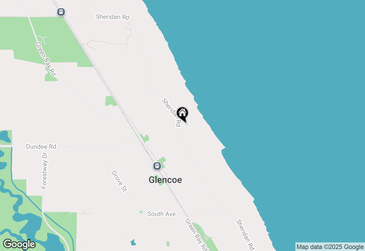 Map of 121 Hogarth Lane, Glencoe, IL 60022