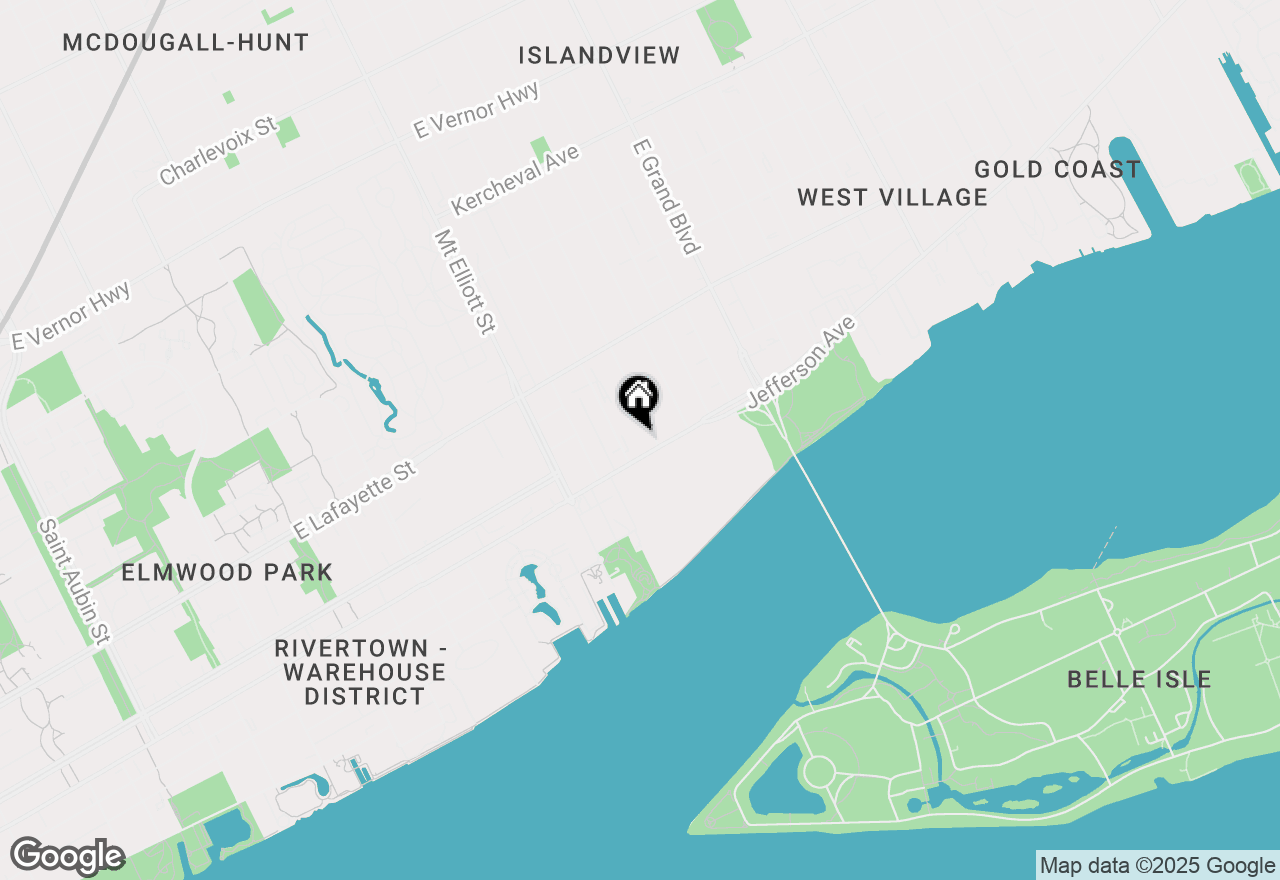 Map of 6533 E Jefferson Avenue #307, Detroit, MI 48207