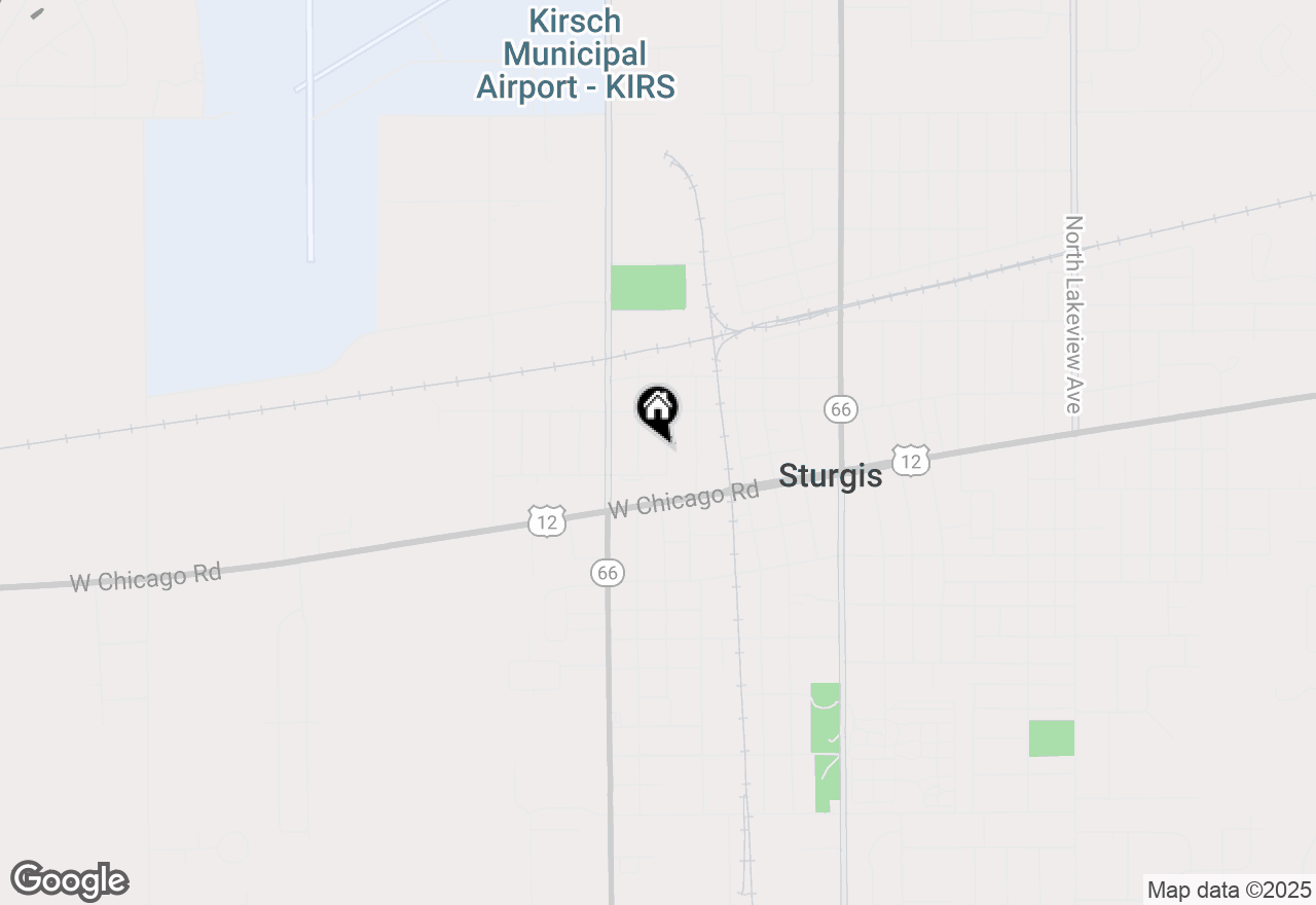Map of 206 N Park Street, Sturgis, MI 49091