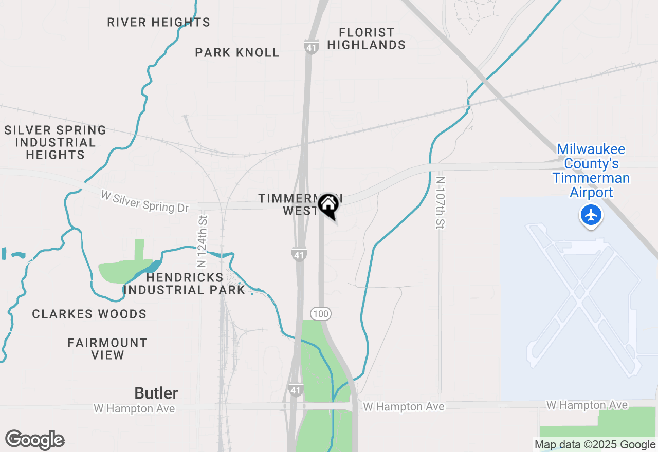Map of 5400 N Lovers Lane Rd, Milwaukee, WI 53225