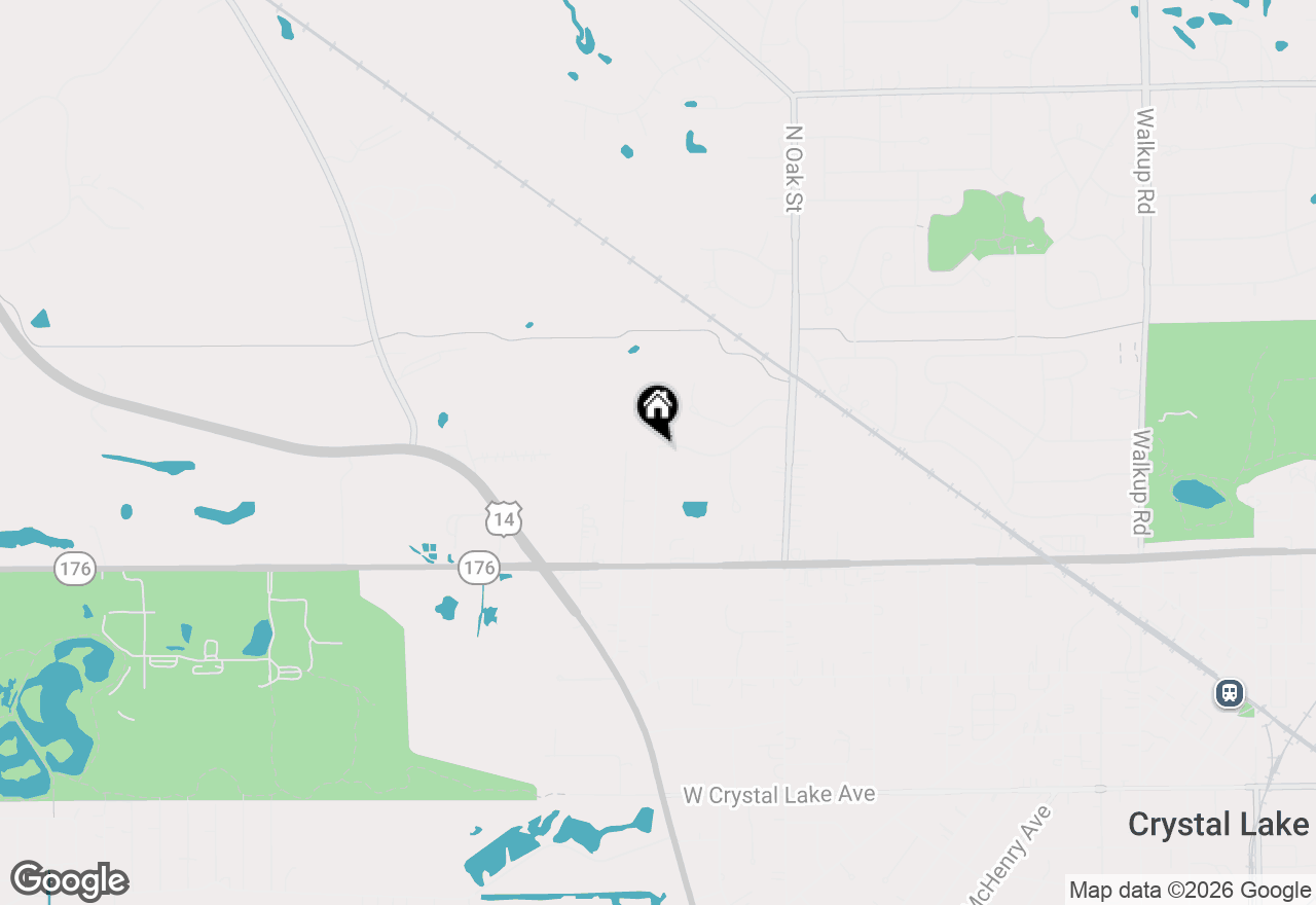 Map of 406 Ridge Avenue, Crystal Lake, IL 60014