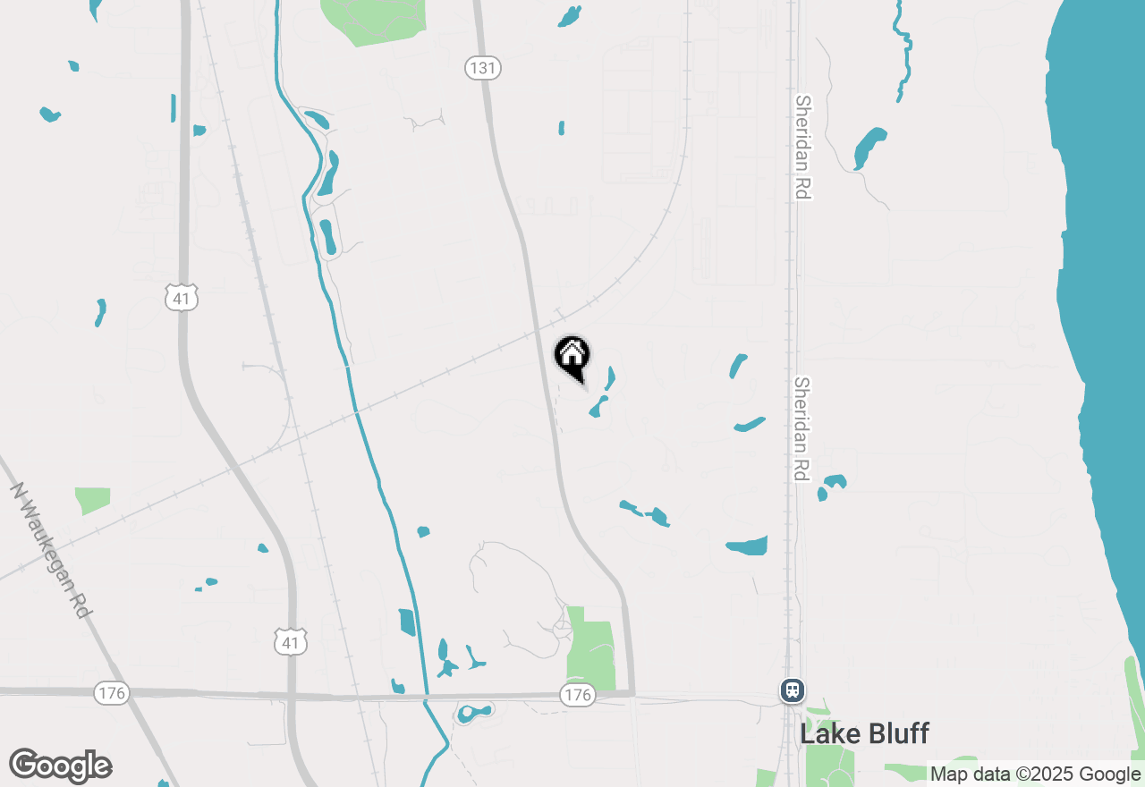 Map of 95 Warrington Drive, Lake Bluff, IL 60044