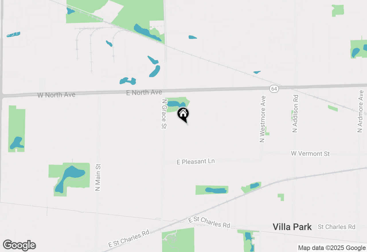 Map of 604 N Joyce Street, Lombard, IL 60148