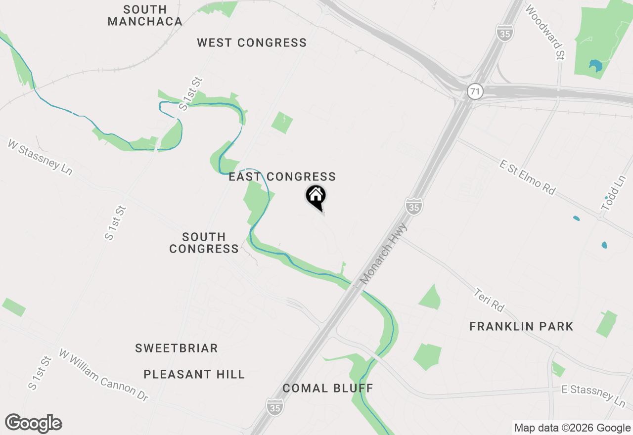 Map of 5004 Fort Clark Dr Fort Clark Dr, Austin, TX 78745