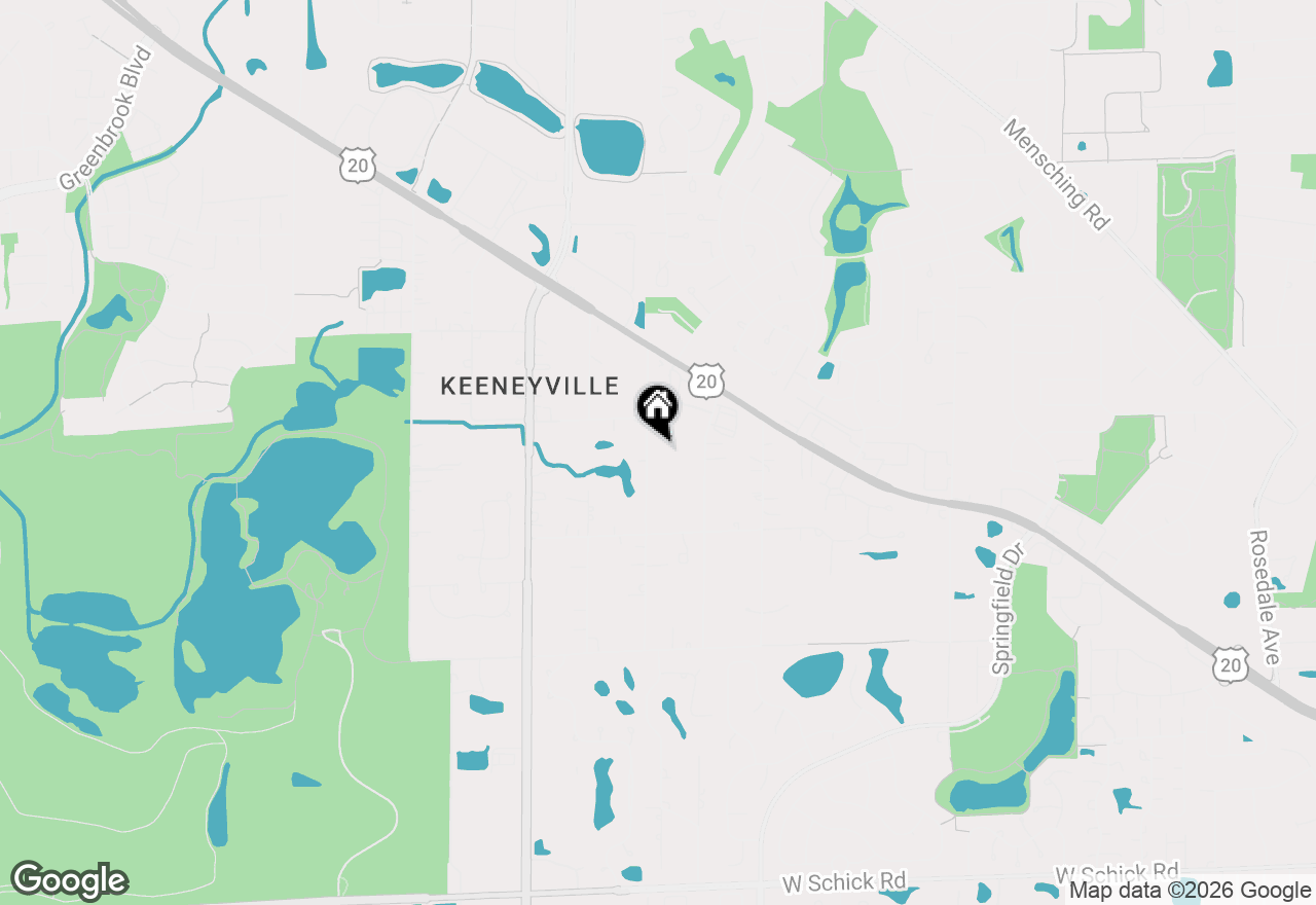 Map of 6N331 Keeney Road, Keeneyville, IL 60172