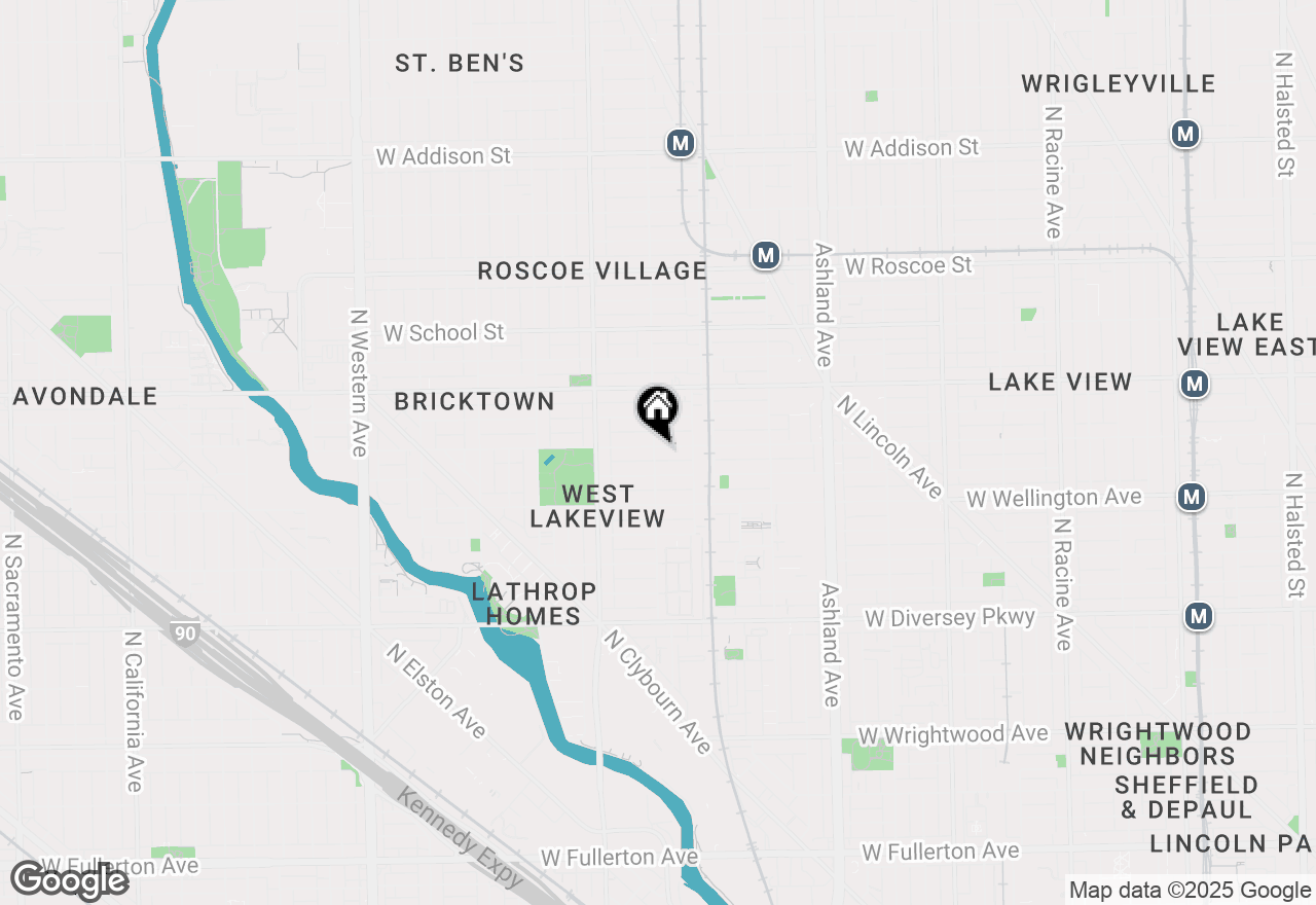 Map of 1853 W Barry Avenue, Chicago, IL 60657