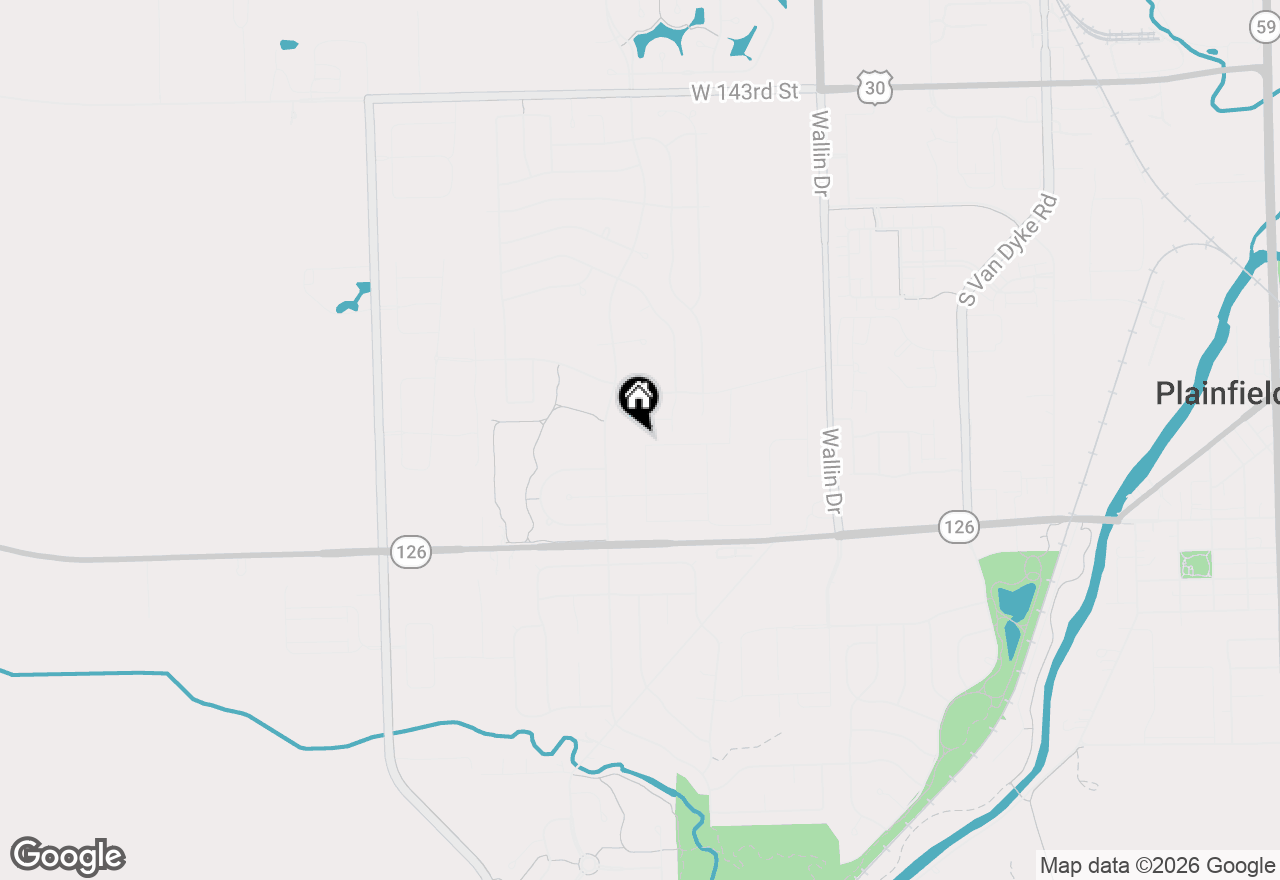 Map of 14920 S Henebry Lane, Plainfield, IL 60544