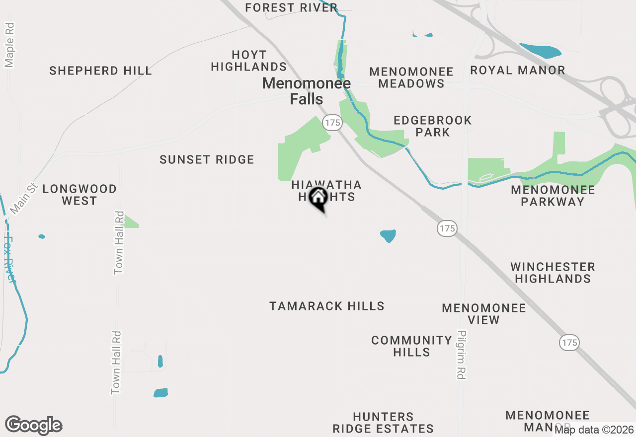 Map of W166N8430 Dardis Ave, Menomonee Falls, WI 53051