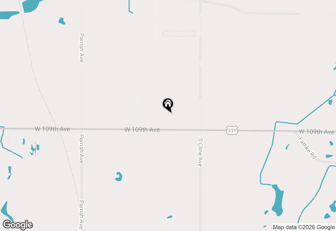 Map of 8341 W 107th Place, St. John, IN 46373
