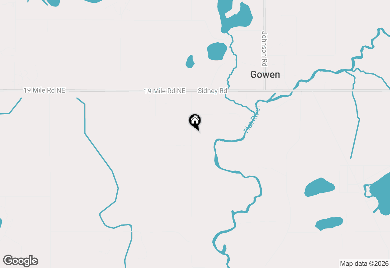Map of  W County Line Rd, Gowen, MI 49326