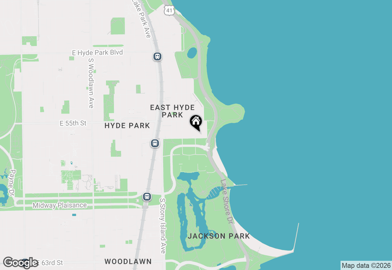 Map of 5555 S Everett Avenue #E10, Chicago, IL 60637