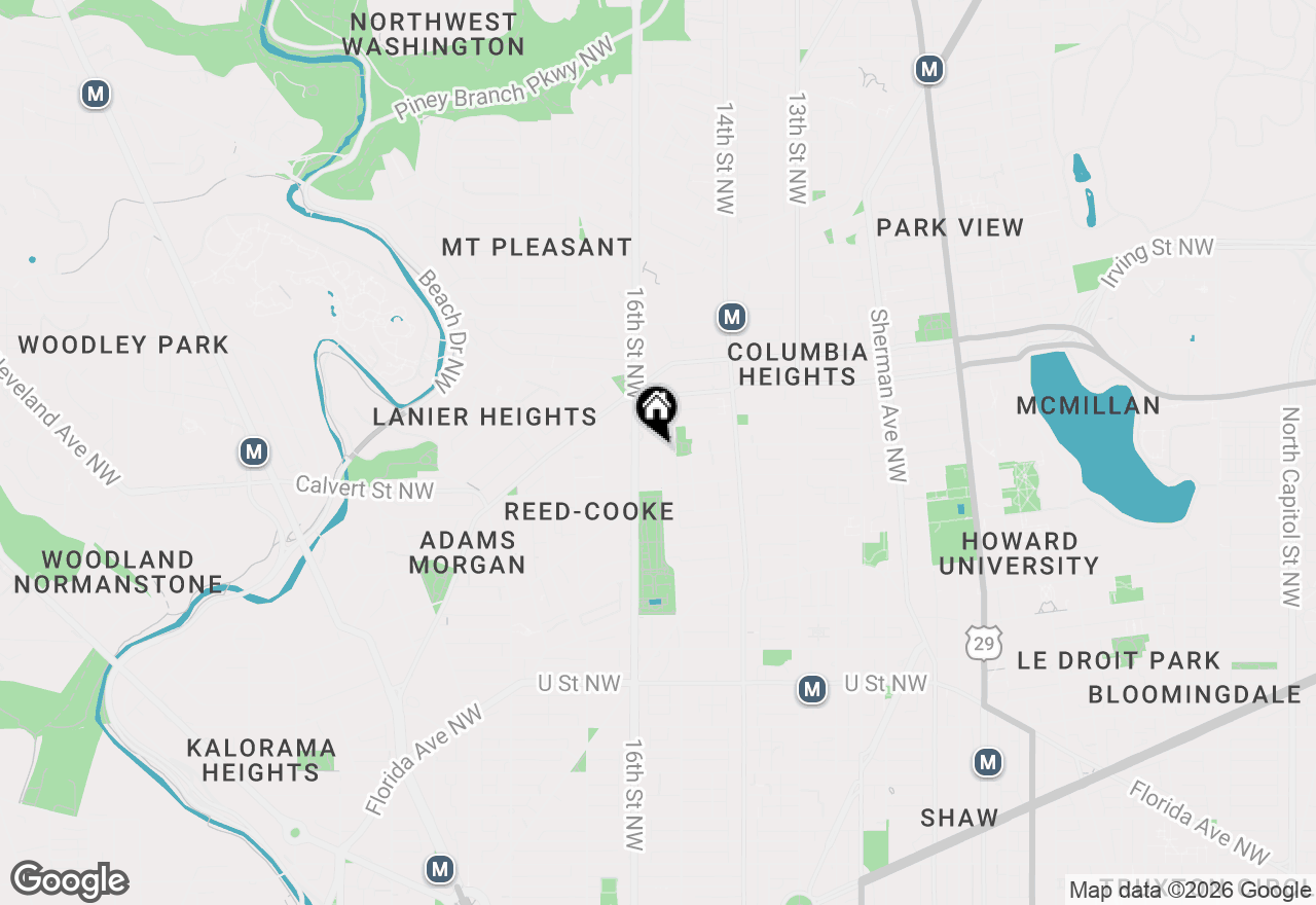 Map of 2650 15th Street Nw #2, Washington, DC 20009