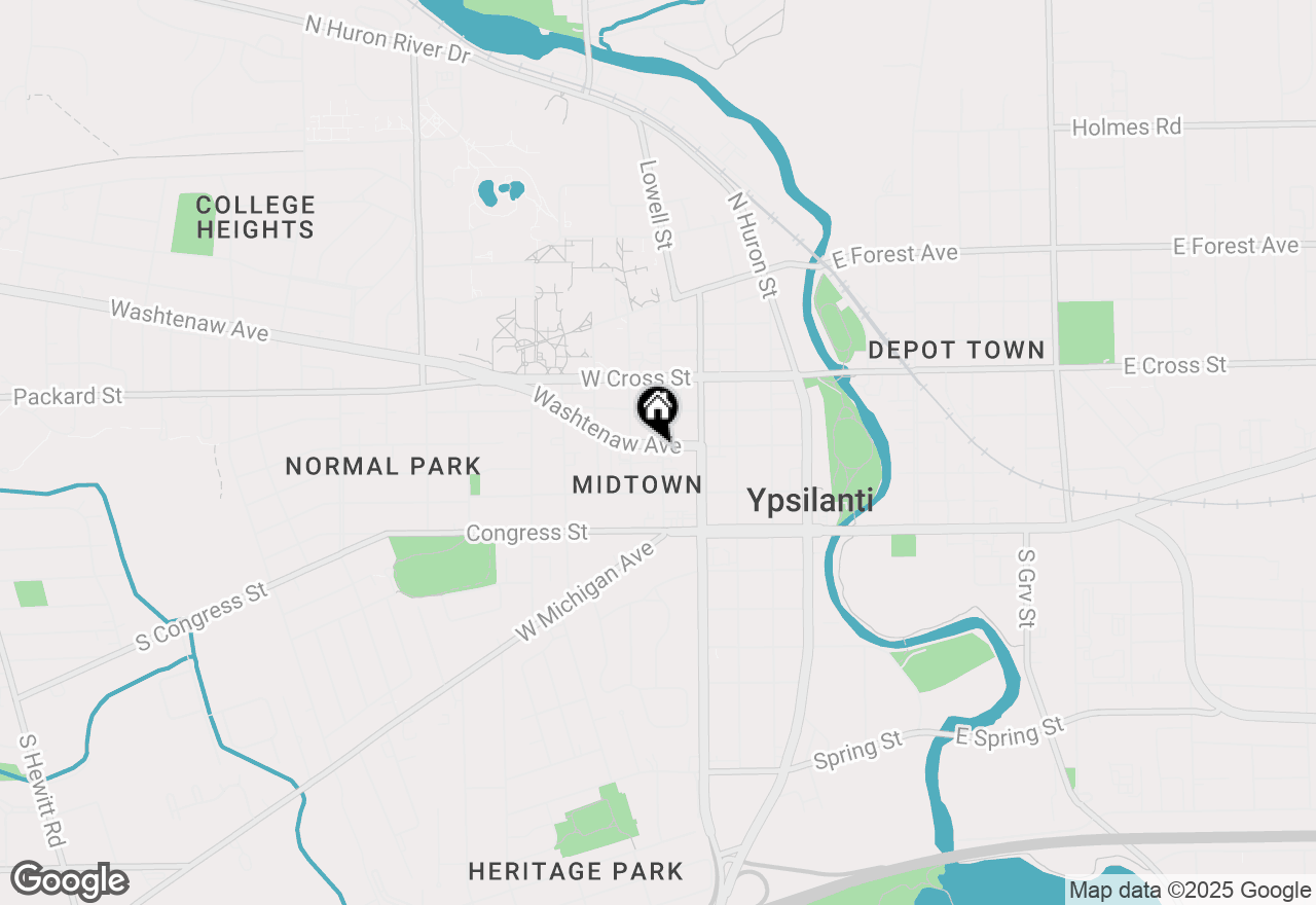 Map of 501 Washtenaw Road, Ypsilanti, MI 48197