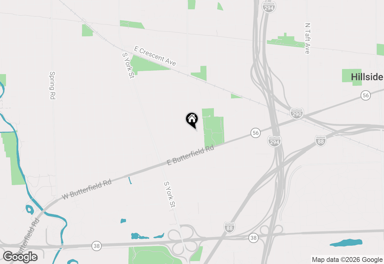 Map of 857 S Poplar Avenue, Elmhurst, IL 60126