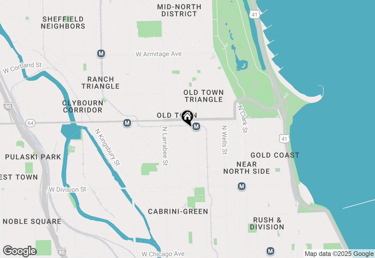 Map of 1526 N Hudson Avenue #2, Chicago, IL 60610