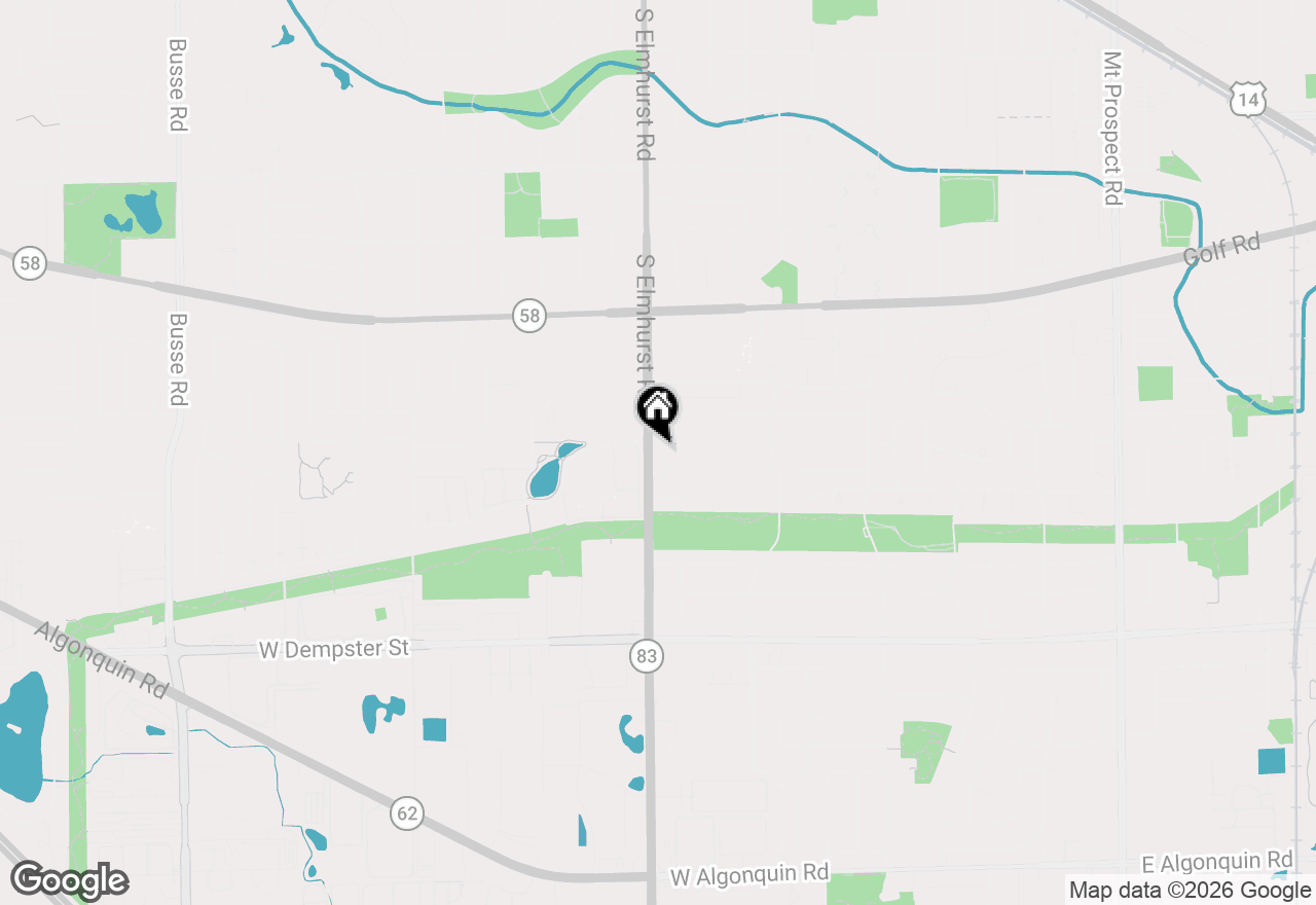 Map of 466 Lillian Lane, Des Plaines, IL 60016