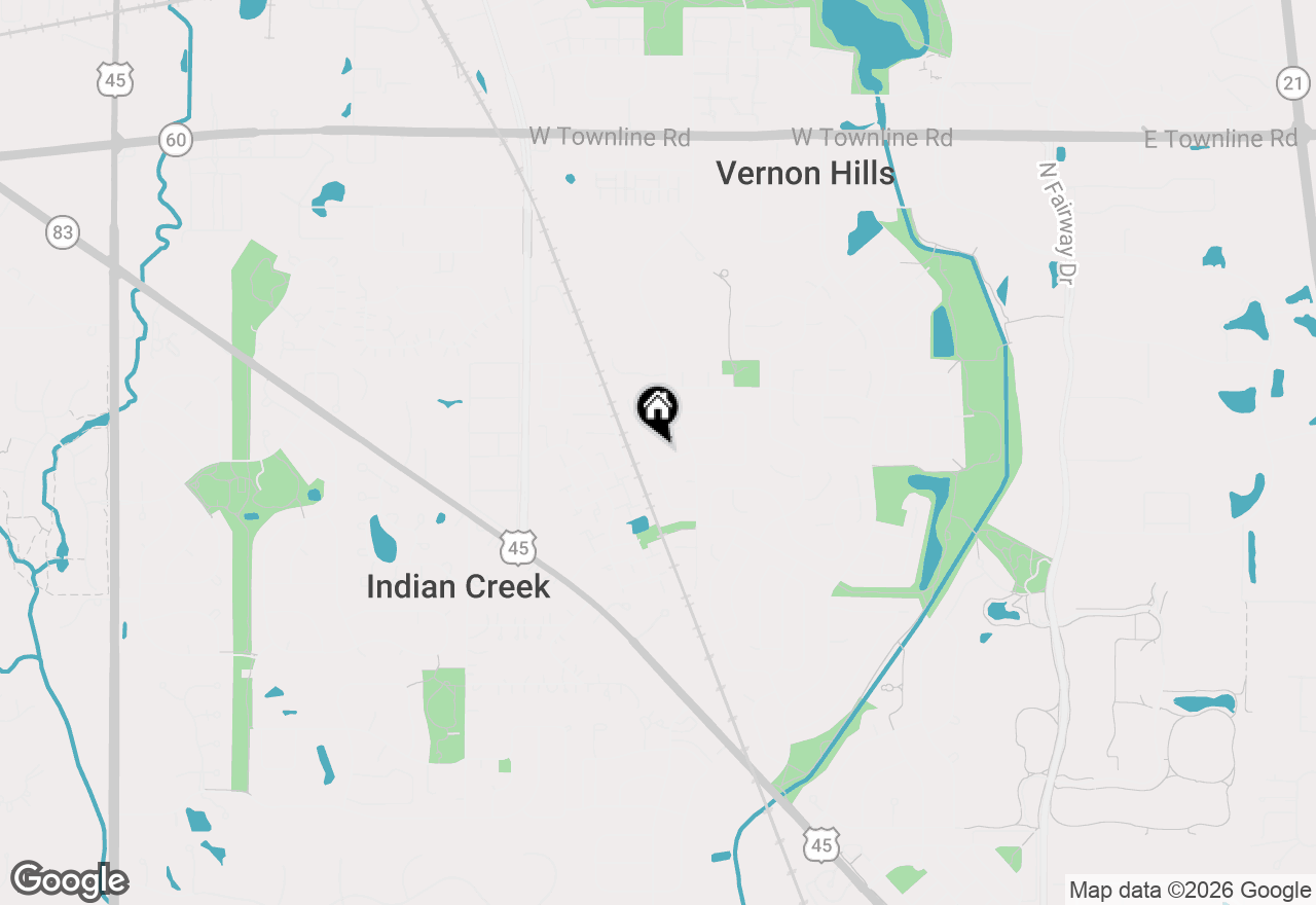 Map of 203 Albert Drive, Vernon Hills, IL 60061