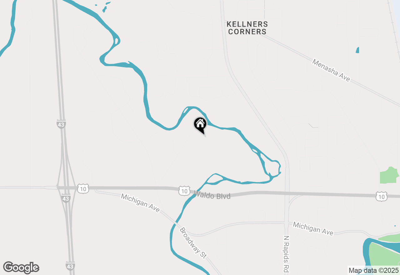 Map of 4923 Pierce Dr, Manitowoc, WI 54220