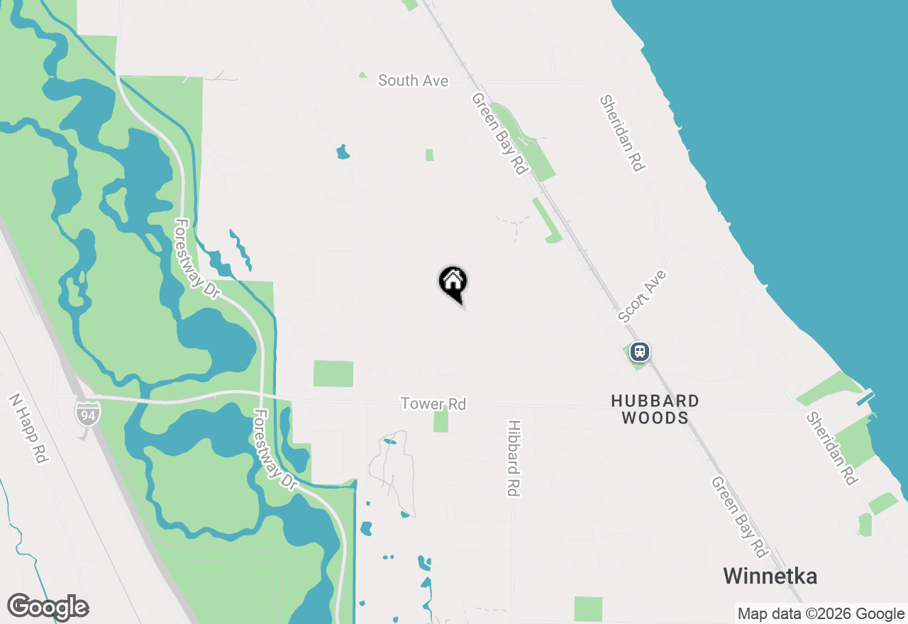 Map of 516 Drexel Avenue, Glencoe, IL 60022