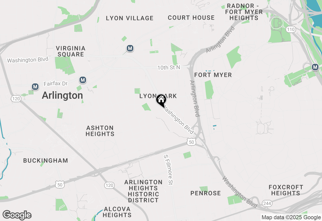 Map of 2615 3rd Street N, Arlington, VA 22201