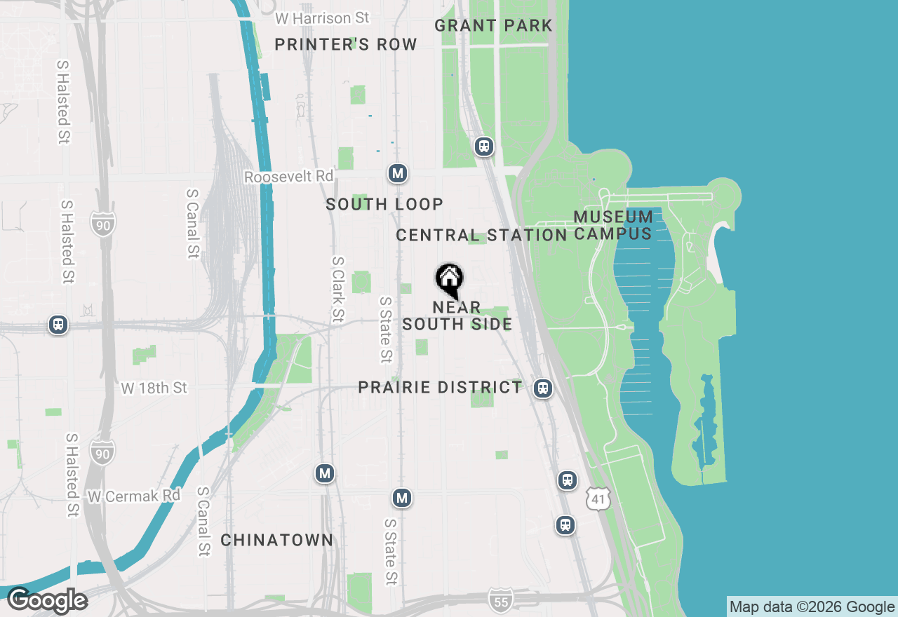 Map of 1525 S Michigan Avenue #107, Chicago, IL 60605