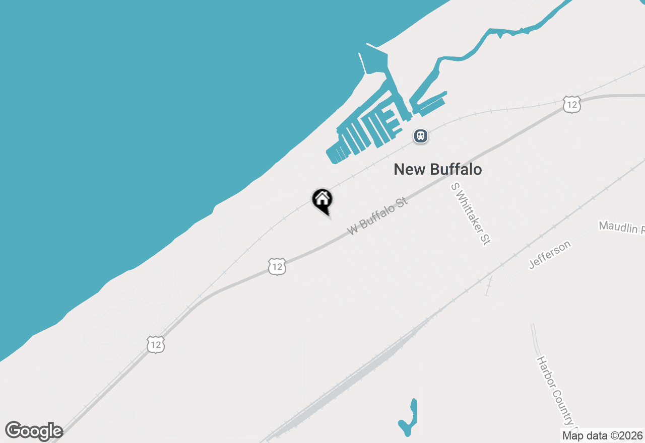 Map of 100 N Eagle Street, New Buffalo, MI 49117