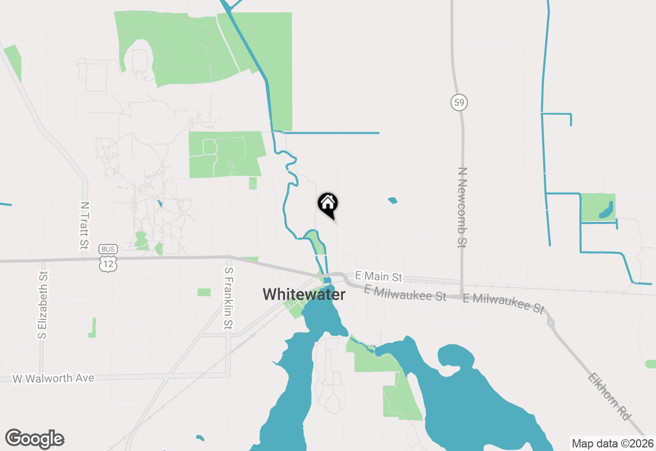 Map of 320 N Jefferson St, Whitewater, WI 53190