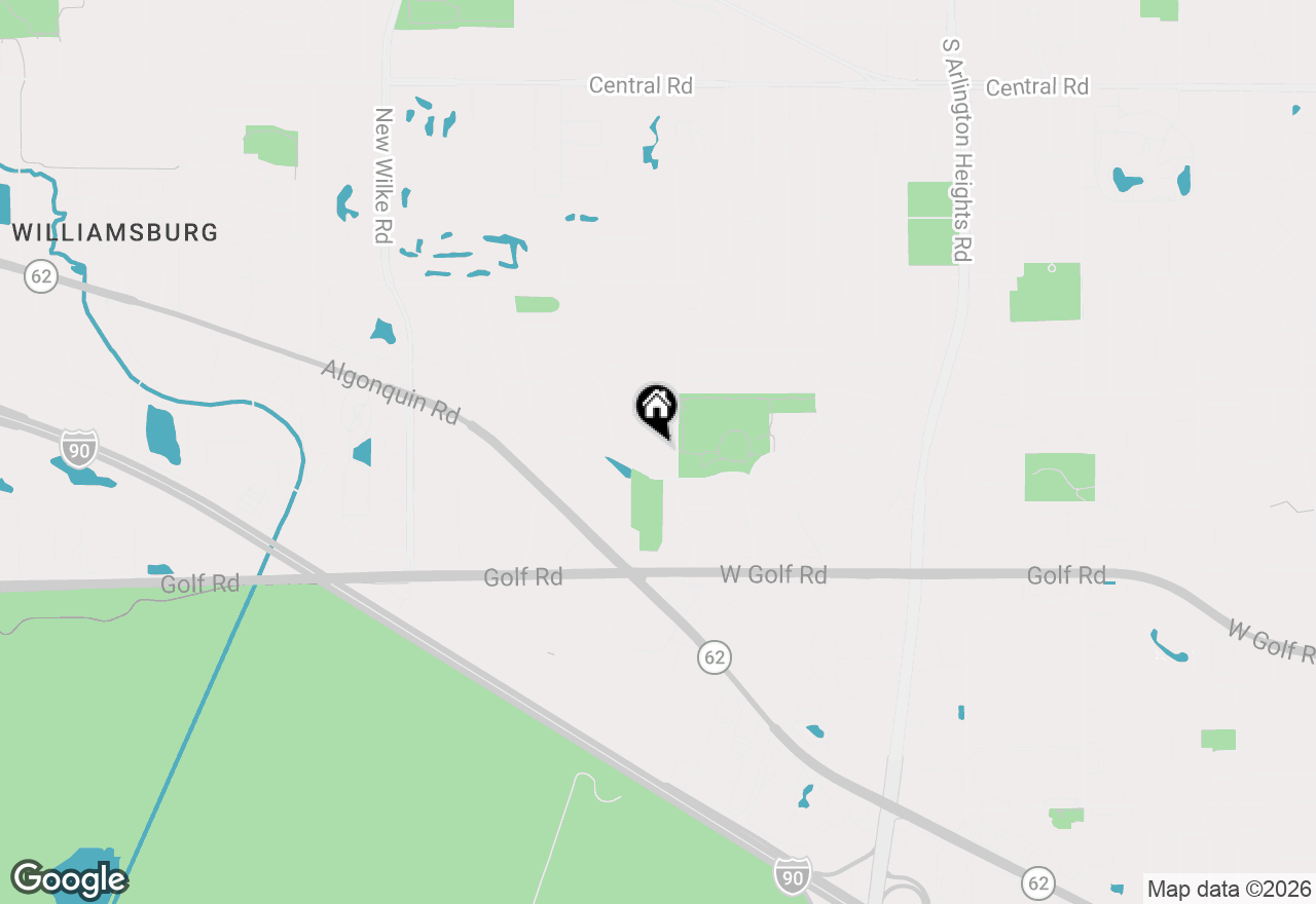 Map of 1615 S Kaspar Avenue, Arlington Heights, IL 60005