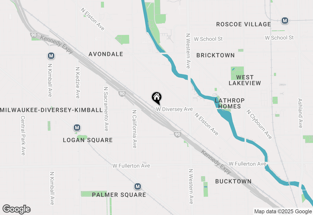 Map of 2622 W Diversey Avenue #501, Chicago, IL 60647