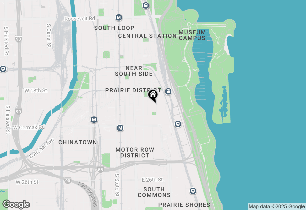 Map of 1935 S Prairie Avenue, Chicago, IL 60616
