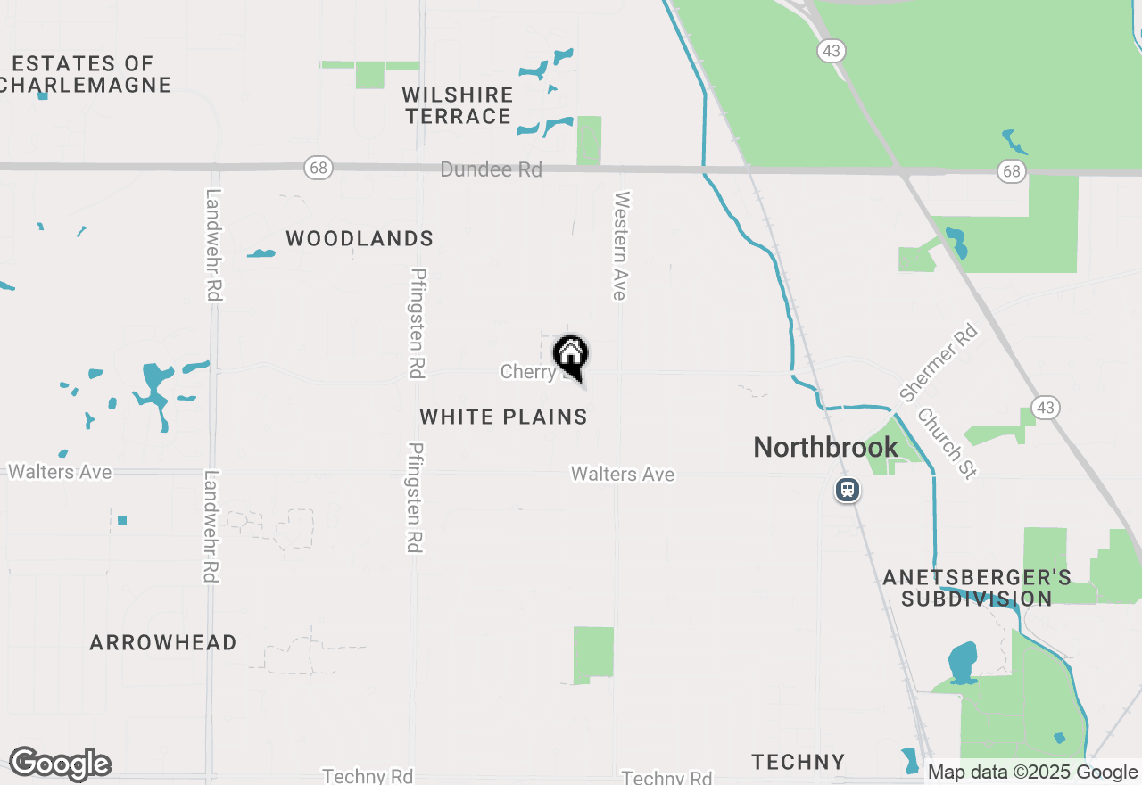 Map of 2445 Cherry Lane, Northbrook, IL 60062