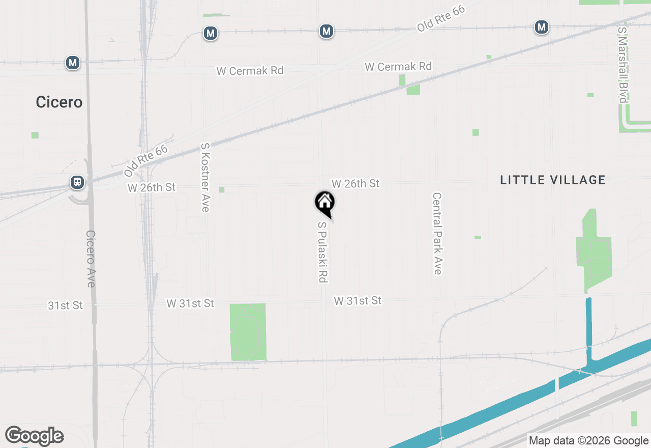 Map of 2721 S Pulaski Road #1, Chicago, IL 60623
