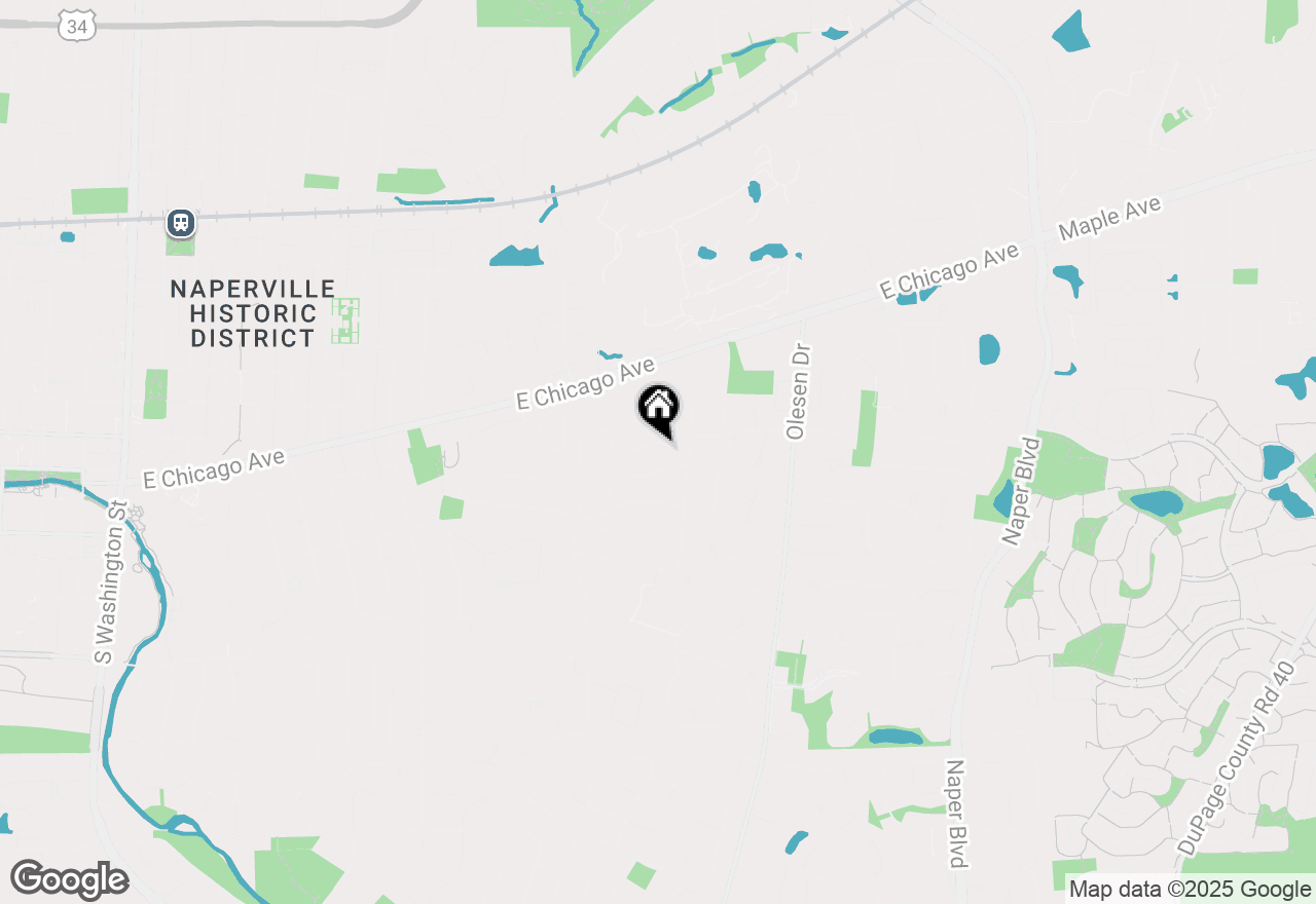 Map of 1144 Jane Avenue, Naperville, IL 60540