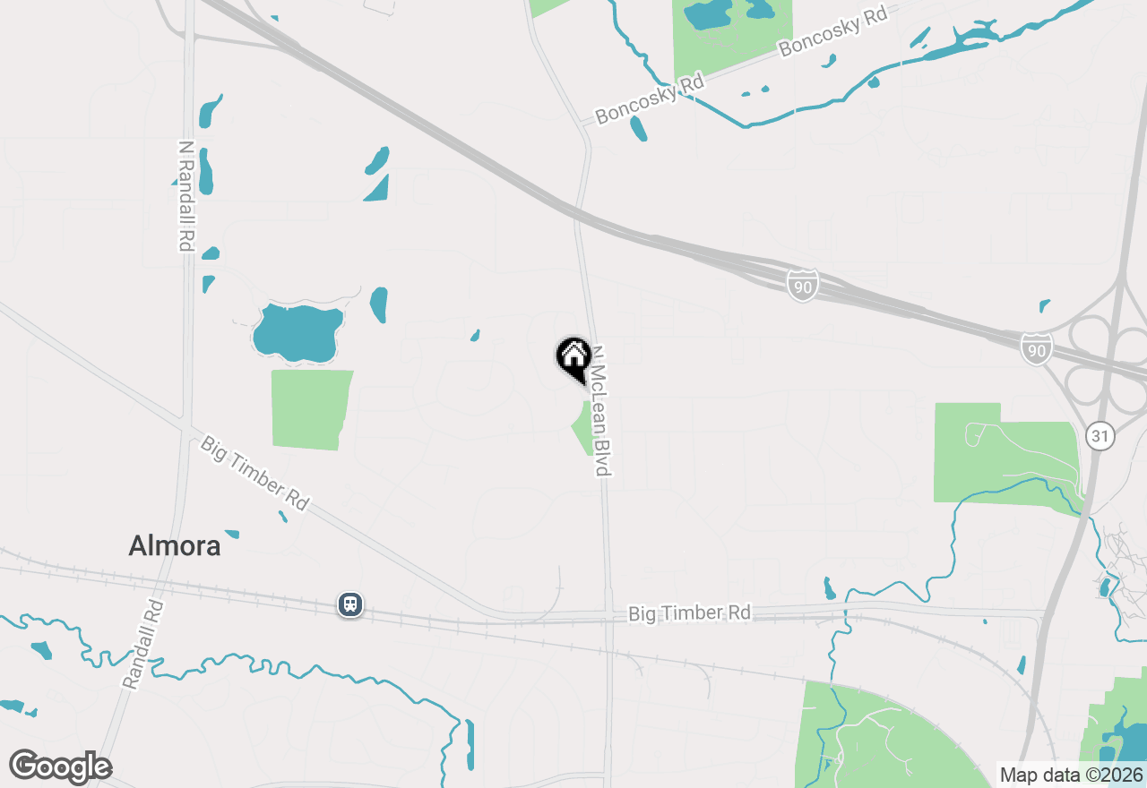 Map of 1348 Sheffield Drive, Elgin, IL 60123