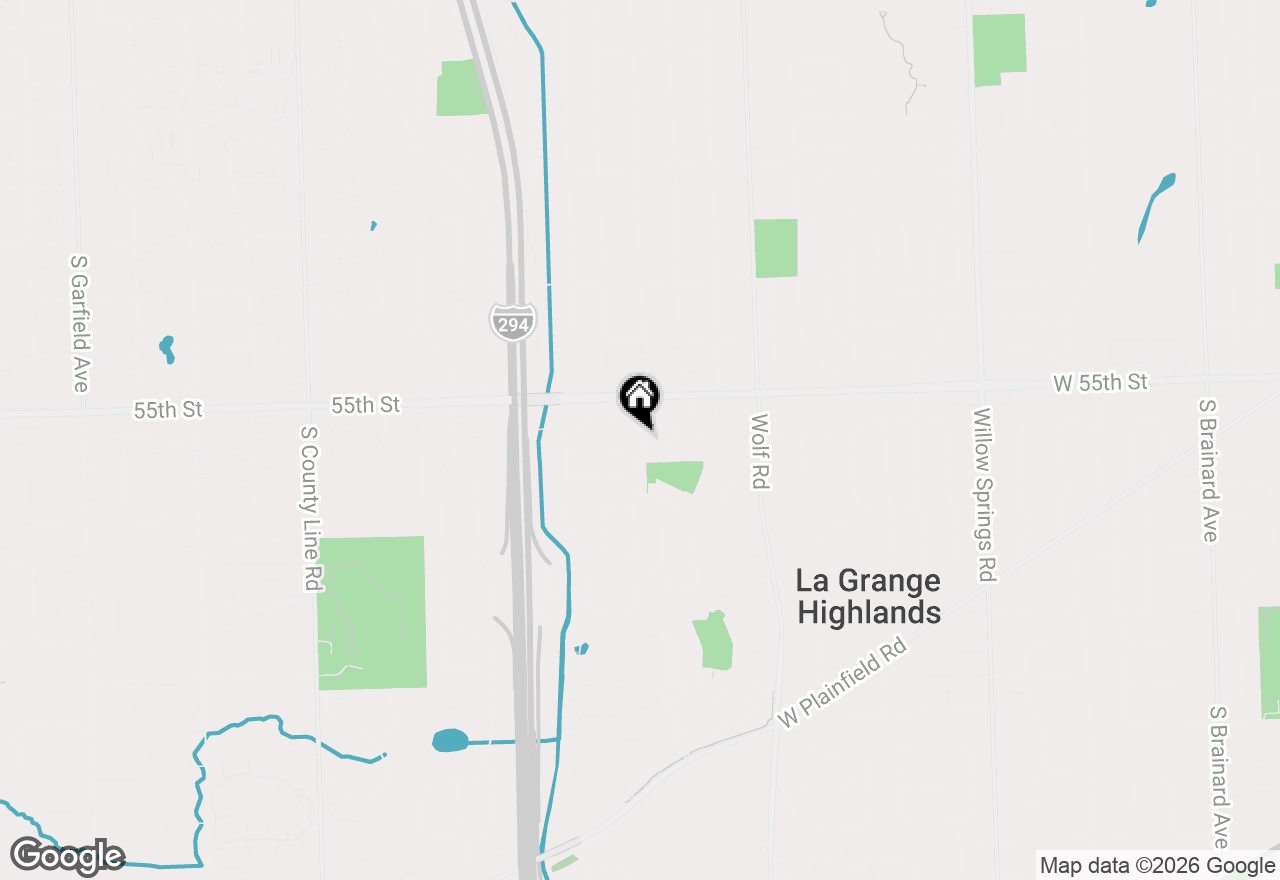 Map of 5524 Woodland Drive, Western Springs, IL 60558