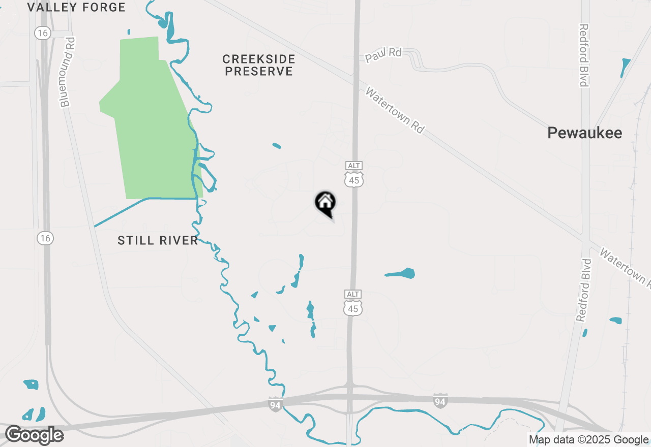 Map of N21W24090 Garden Cir #3E, Pewaukee, WI 53072