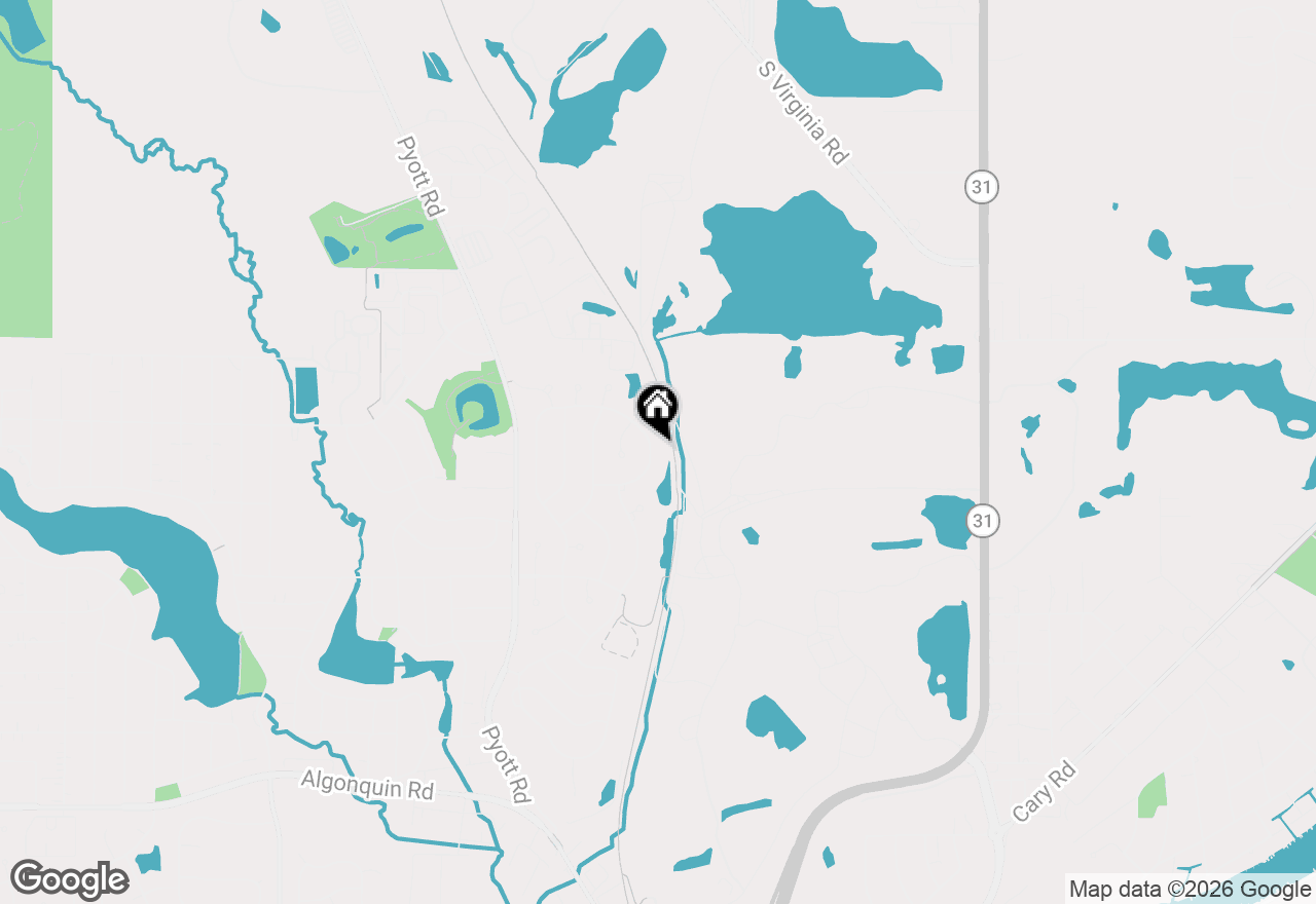 Map of 677 Anderson Drive, Lake In The Hills, IL 60156