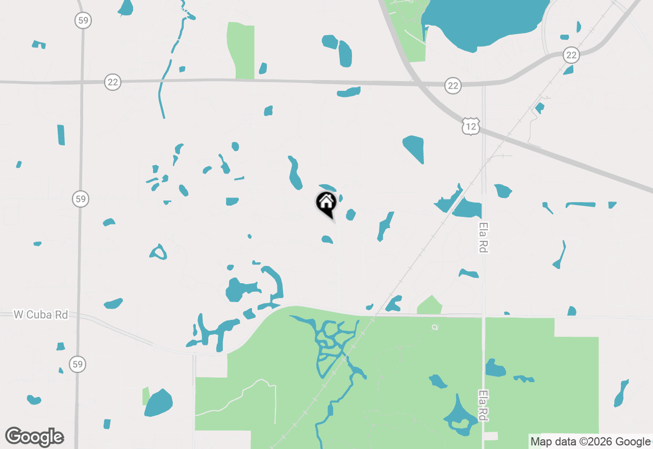 Map of 21900 N Rainbow Road, Deer Park, IL 60010