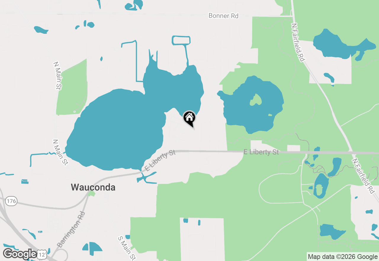 Map of 417 Lake Shore Boulevard, Wauconda, IL 60084